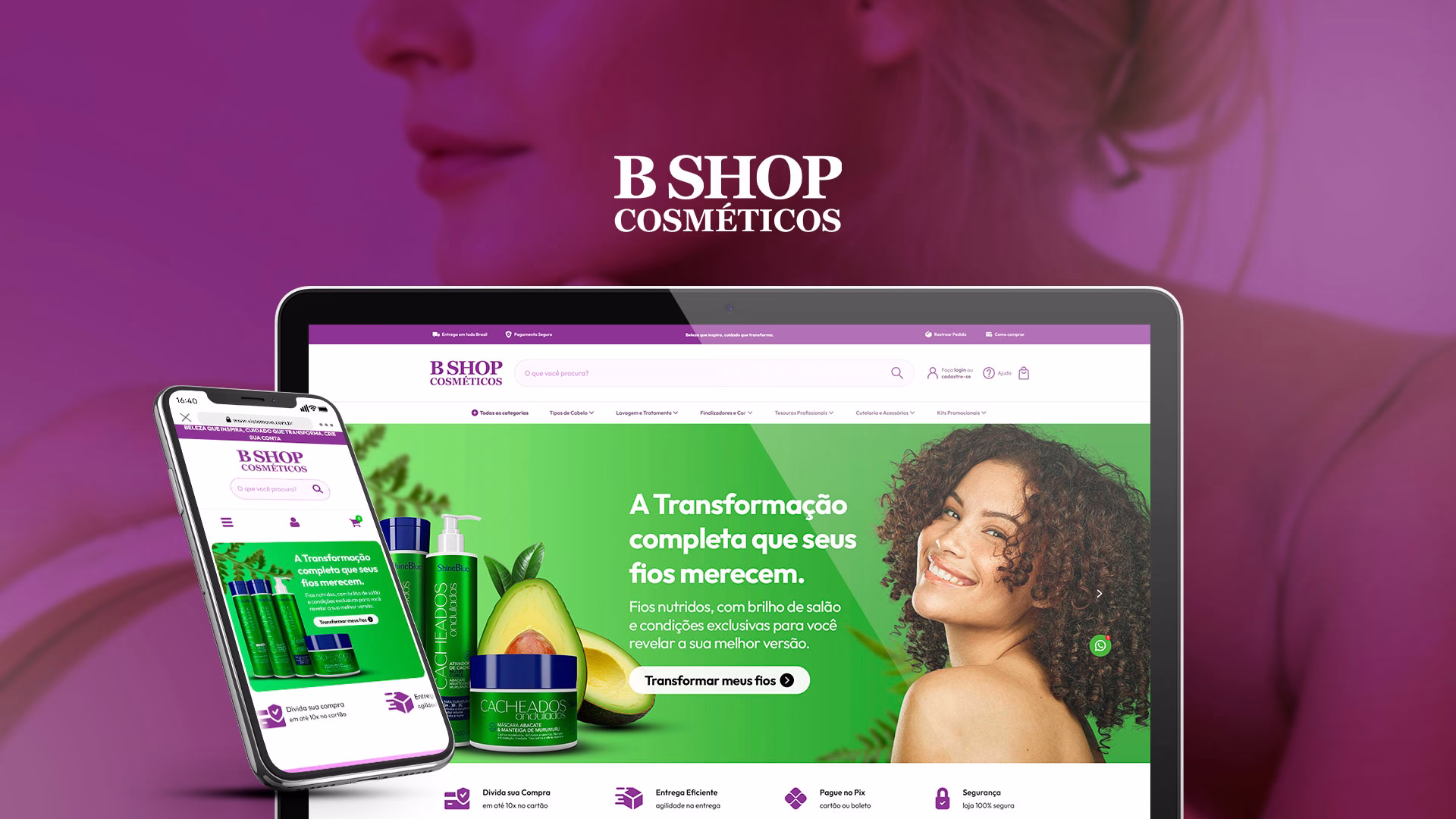 Case de e-commerce Bshop desenvolvido pela Imédia